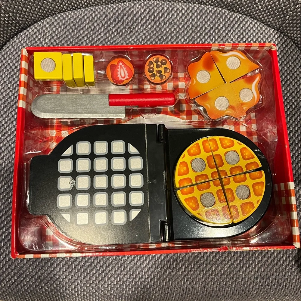 Melissa & Doug Wooden Waffle Set - Picture 1 of 6